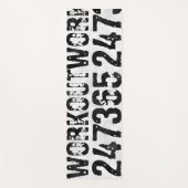Abgenutzter und kratzter Text Workout 247365 rusti Yogamatte (Vorderseite)
