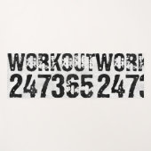 Abgenutzter und kratzter Text Workout 247365 rusti Yogamatte (Vorderseite (Horizontal))