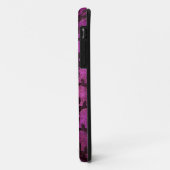 Abgenutztes Elefant-Silhouette-Muster, lila Case-Mate iPhone Hülle (Hinten/Links)