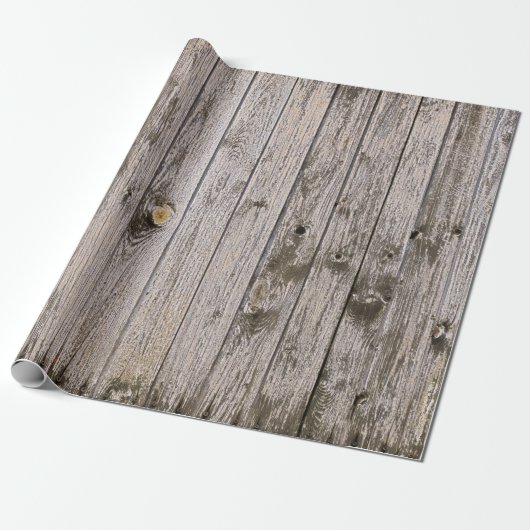 abgenutztes Holzwrap-Papier Geschenkpapier (Ungerollt)