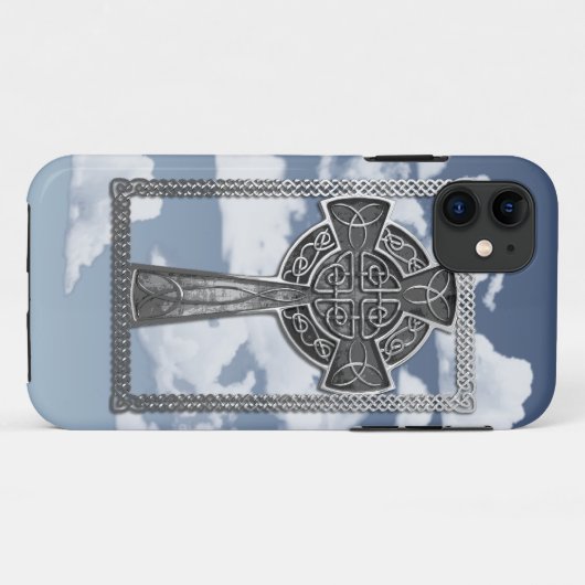 Abgenutztes Metallkreuz Case-Mate iPhone Hülle (Rückseite (Horizontal))