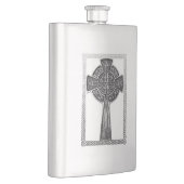 Abgenutztes Metallkreuz Flachmann (Rechts)