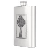 Abgenutztes Metallkreuz Flachmann (Links)