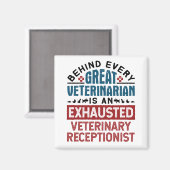 Abgereicherter Tierärzteppich Magnet (Vorderseite/Rückseite)