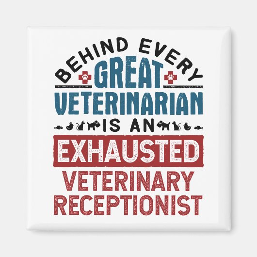 Abgereicherter Tierärzteppich Magnet (Vorne)