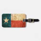 Abgeriebene und getragene Texas-Flagge Gepäckanhänger (Vorderseite horizontal)