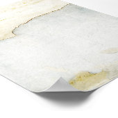 abgerissenes Papier auf dem Hintergrund blau Poster (Ecke)