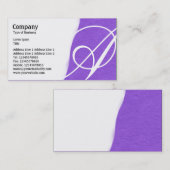 Abgerollt - gewebte, robuste Papierstruktur Visitenkarte (Vorne/Hinten)