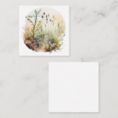 abgerundete Aquarellkunst der Wiederverwilderung u Begleitkarte (Vorne/Hinten)