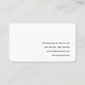 abgerundete Ecke Einfache Berufliche Kalligrafie Visitenkarte (Rückseite)