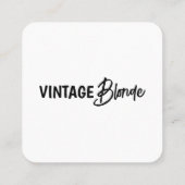 abgerundete Ecke, Logokarten, Social-Media-Karten Quadratische Visitenkarte (Rückseite)