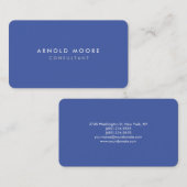 abgerundete Ecke Mittelblau Beruflich Moderne Visitenkarte (Vorne/Hinten)