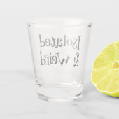 Abgeschieden & sonderbar schnapsglas (Rückseite)