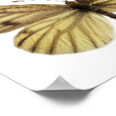 Abgeschieden von grünem Schmetterling Poster (Ecke)