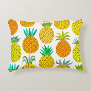 Abgeschiedene Ananas: Vintages nahtloses Muster. Dekokissen
