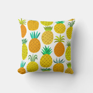 Abgeschiedene Ananas: Vintages nahtloses Muster. Kissen