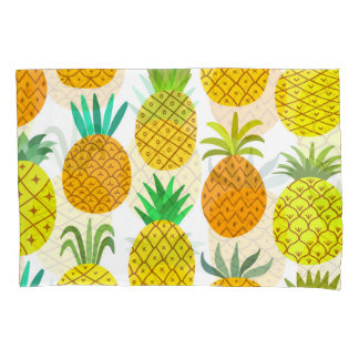 Abgeschiedene Ananas: Vintages nahtloses Muster. Kissenbezug