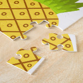 Abgeschiedene Ananas: Vintages nahtloses Muster. Puzzle (Seite)