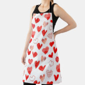 Abgeschiedene Aquarellfarbe illustrierte Liebe Her Schürze (InSitu)