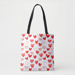 Abgeschiedene Aquarellfarbe illustrierte Liebe Her Tasche