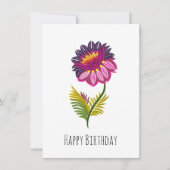 Abgeschiedene Blume Feiertagskarte (Vorderseite)