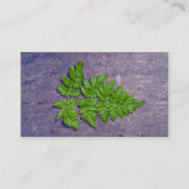 Abgeschiedene Frischblätter Visitenkarte (Rückseite)