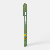 Abgeschiedene, inspirierende Wildblumen iPhone Hülle (Linke Seite)