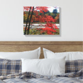 Abgeschiedene Moornatur im Herbst Leinwanddruck (Insitu (Schlafzimmer))