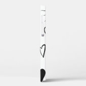 Abgeschiedene Sammlung von handgezogenen Herzen  Case-Mate iPhone Hülle (Rückseite / Links)