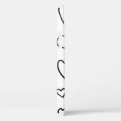 Abgeschiedene Sammlung von handgezogenen Herzen  Case-Mate iPhone Hülle (Rückseite / Rechts)