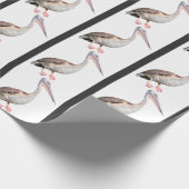 Abgeschiedenen der großen weißen pelikanischen Pos Geschenkpapier (Ecke)