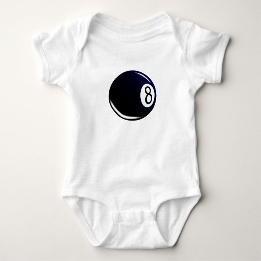 Abgeschiedener Aight Ball Baby Strampler (Vorderseite)