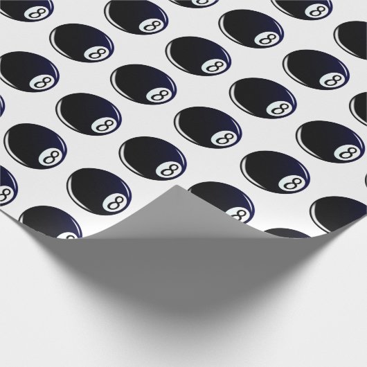 Abgeschiedener Aight Ball Geschenkpapier (Ecke)