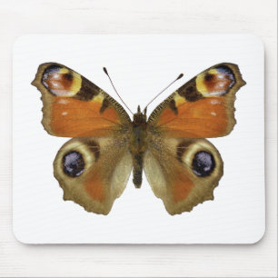 Abgeschiedener europäischer Pfauenschmetterling Mousepad