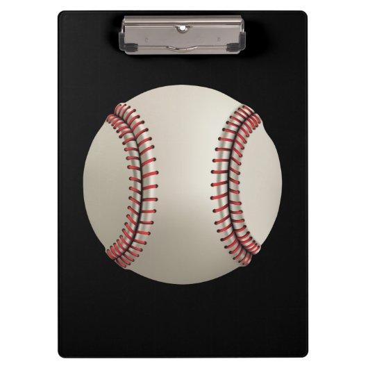 Abgeschiedener Hintergrund des Baseballs Klemmbrett (Vorderseite)