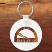 Abgeschiedener Höhenmesser Schlüsselanhänger (Vorderseite)