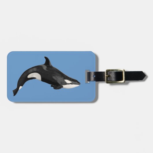 Abgeschiedener Killerwal Gepäckanhänger (Vorderseite horizontal)