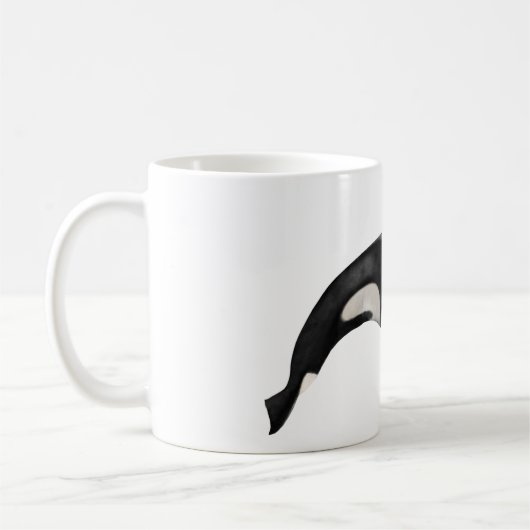 Abgeschiedener Killerwal Kaffeetasse (Links)
