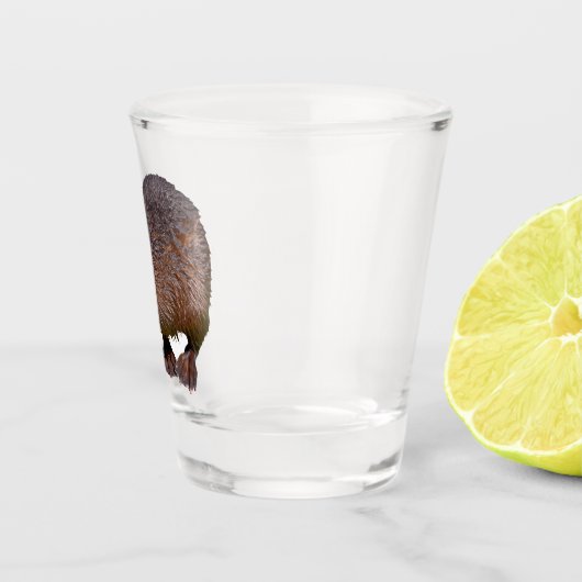 Abgeschiedener nordamerikanischer Biber Schnapsglas (Rechts)