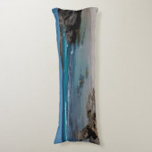 Abgeschiedener Strand auf Ihrem Bett Seitenschläferkissen (Vorderseite Vertikal)