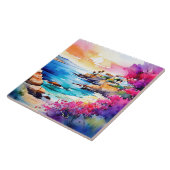 "Abgeschiedener Strand" Fliese (Seite)