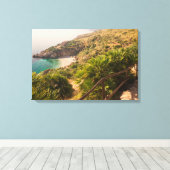 Abgeschiedener Strand in Lo Zingaro, Sizilien Leinwanddruck (Insitu (Holzboden))