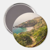 Abgeschiedener Strand in Lo Zingaro, Sizilien Magnet (Vorderseite/Rückseite)