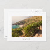 Abgeschiedener Strand in Lo Zingaro, Sizilien Postkarte (Vorne/Hinten)