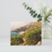 Abgeschiedener Strand in Lo Zingaro, Sizilien Postkarte (Stehend Vorderseite)