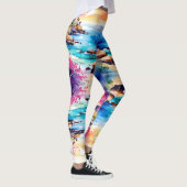 "Abgeschiedener Strand" Leggings (Rechts)