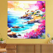 "Abgeschiedener Strand" Leinwanddruck (Insitu (Wohnzimmer))
