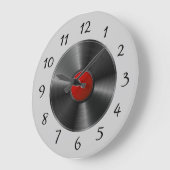 Abgeschiedener Vinyl-Rekord Große Wanduhr (Winkel)