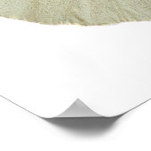 Abgeschiedener Weiße Schmetterling Poster (Ecke)