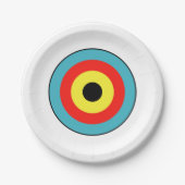 Abgeschiedenes Bogenziel Pappteller (Vorderseite)